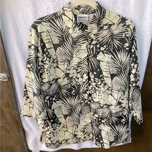 Chico’s Design Pond Lexington 3/4 Sleeve Button Down Blouse; NWT; M/8